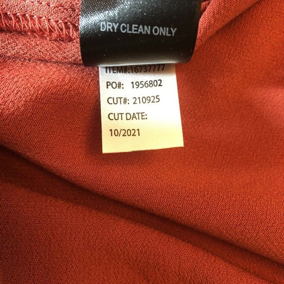 NWT Torrid Babydoll Blouse Tunic Top 100% Rayon Tandoori Spice size 2X ~ 18-20 - Picture 4 of 4